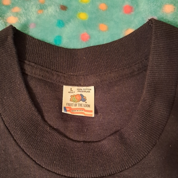 Vintage 1995 USA gymnastics glitter tee.  FOTL single Stitch. Black, Large - Picture 3 of 6